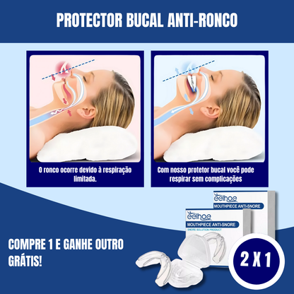 Proteção bucal anti-ronco (2X1 OFERTA)