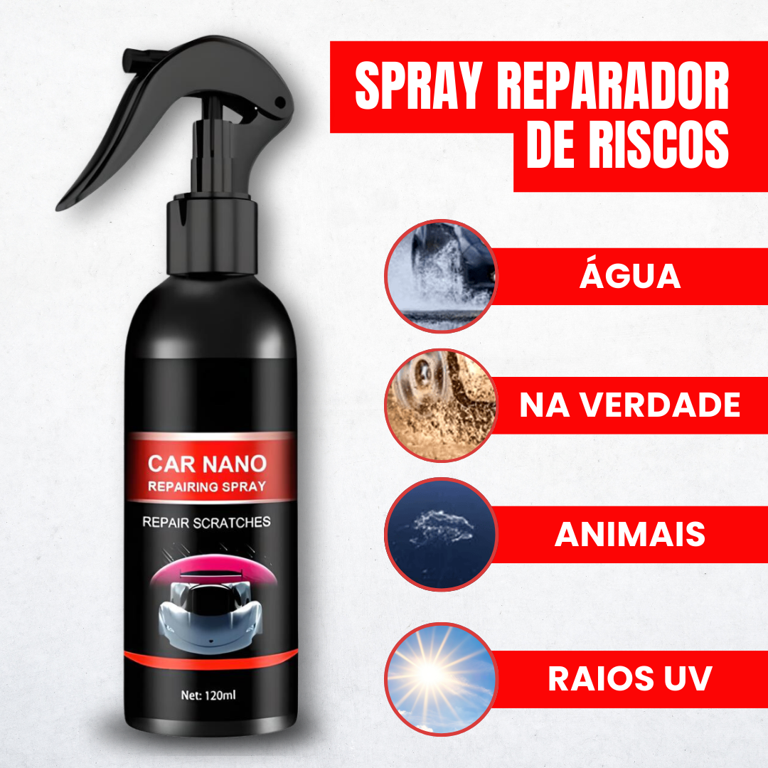 Cera em spray protetora e reparadora de riscos